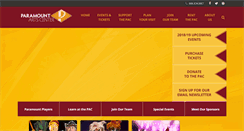 Desktop Screenshot of paramountartscenter.com